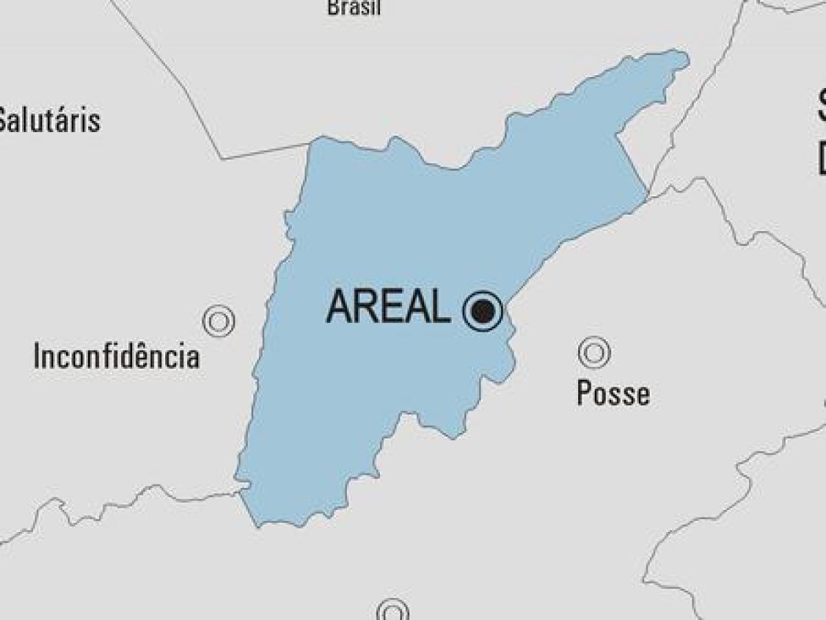 Kaart van Areal gemeente