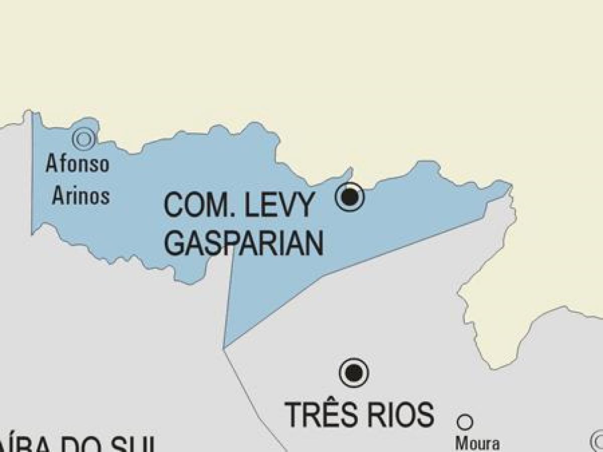 Kaart van Casimiro de Abreu gemeente