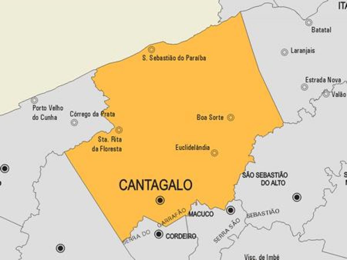 Kaart van Comendador Heffing Gasparian gemeente