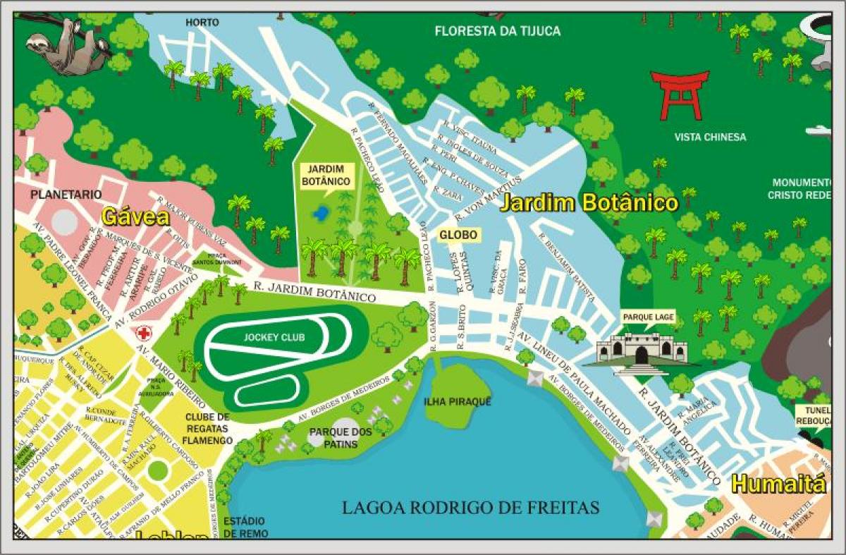 Kaart van de Jockey Club Brasileiro