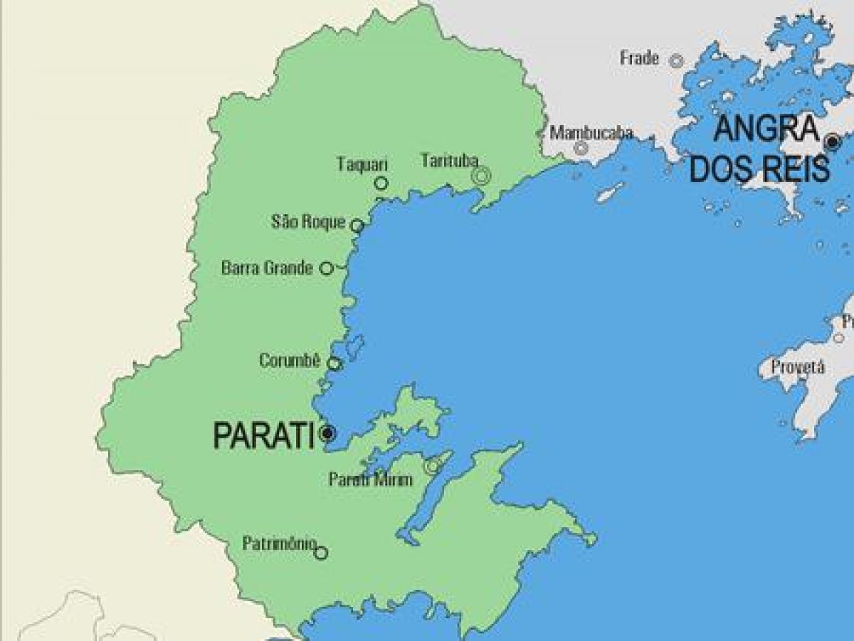 Kaart van Parati gemeente