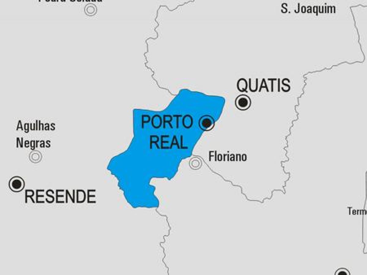 Kaart van Porto Real gemeente