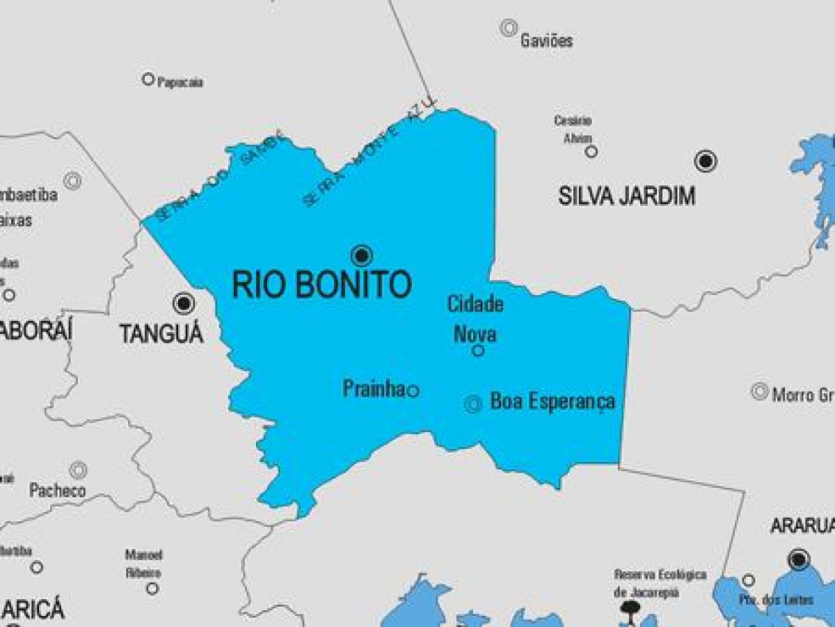 Kaart van Rio das Flores gemeente