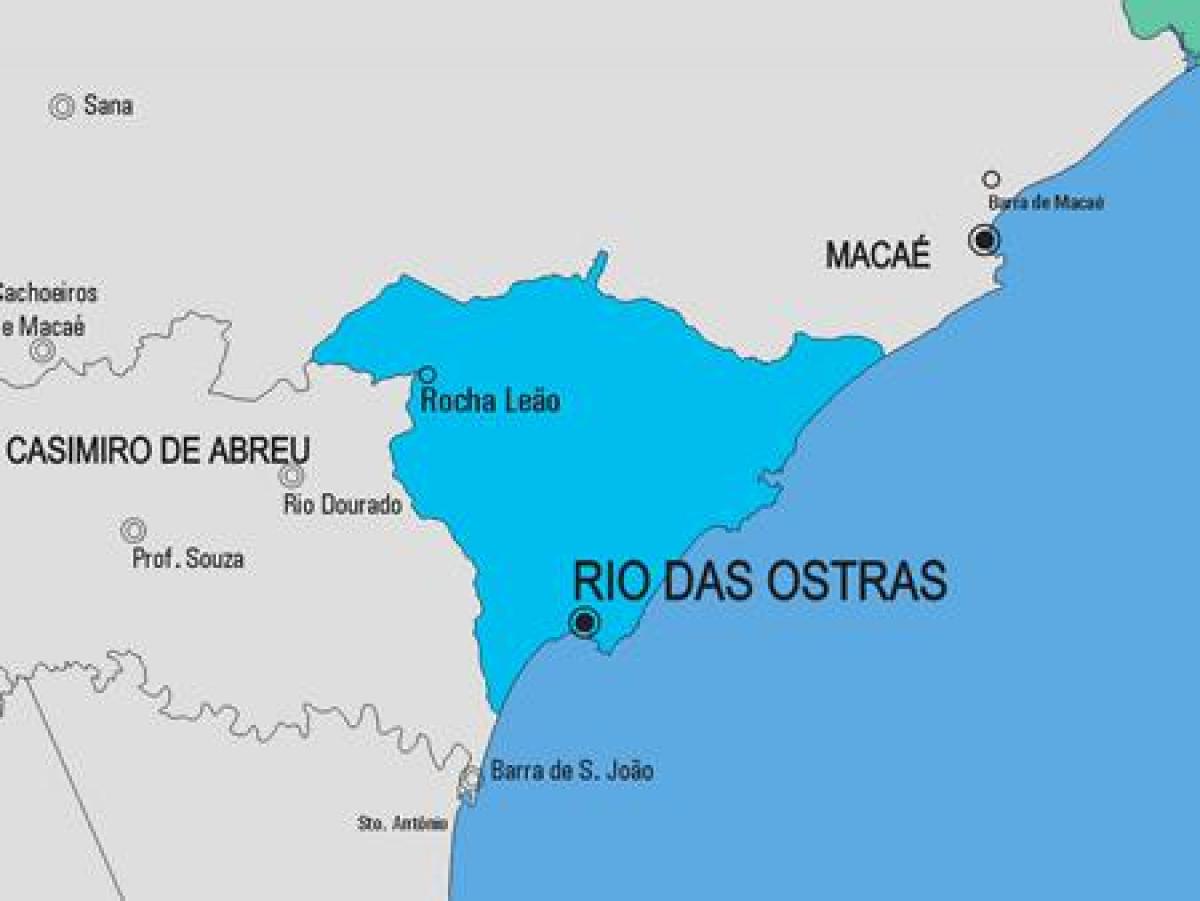 Kaart van Rio de Janeiro gemeente