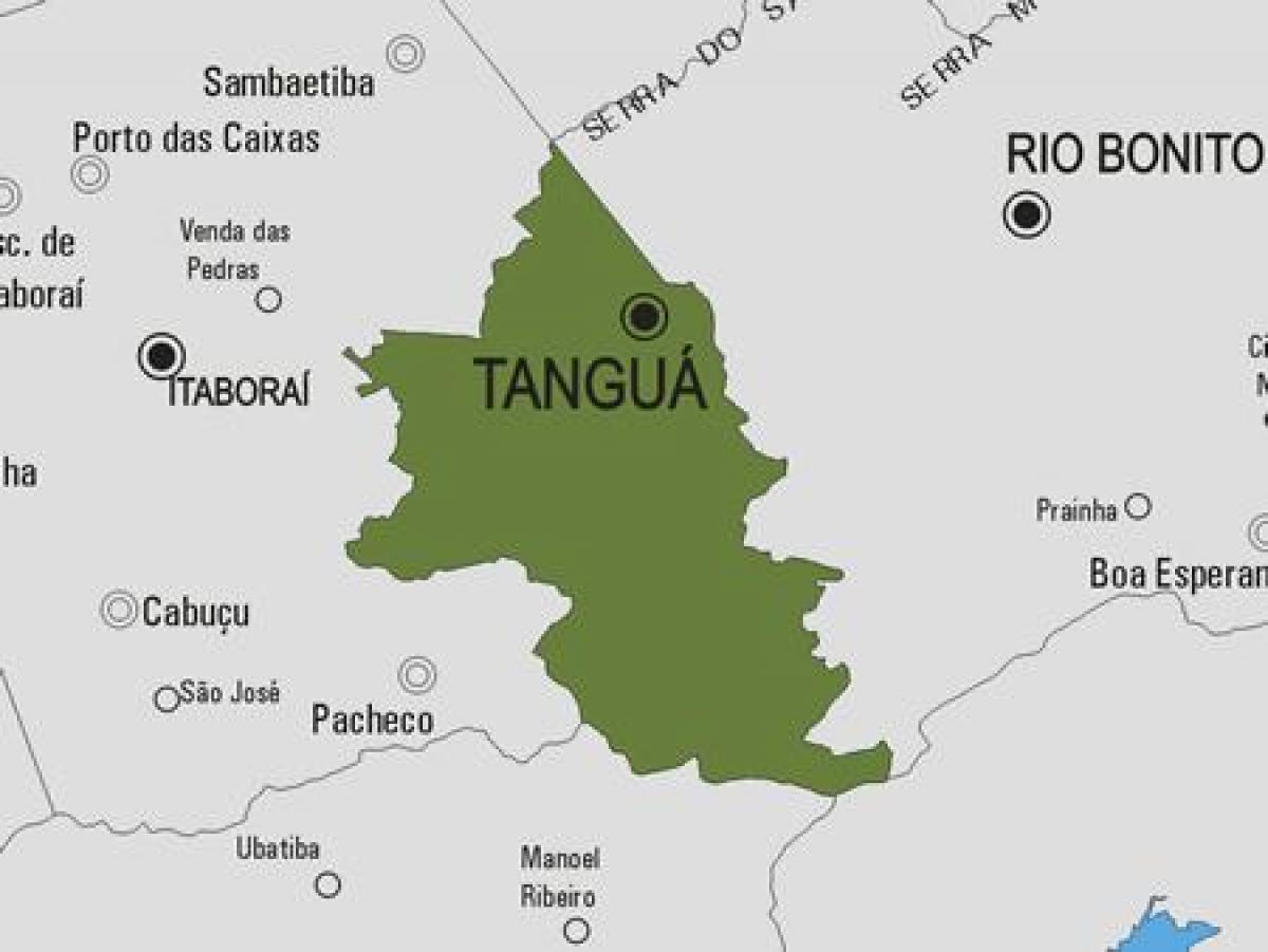 Kaart van de gemeente Tanguá