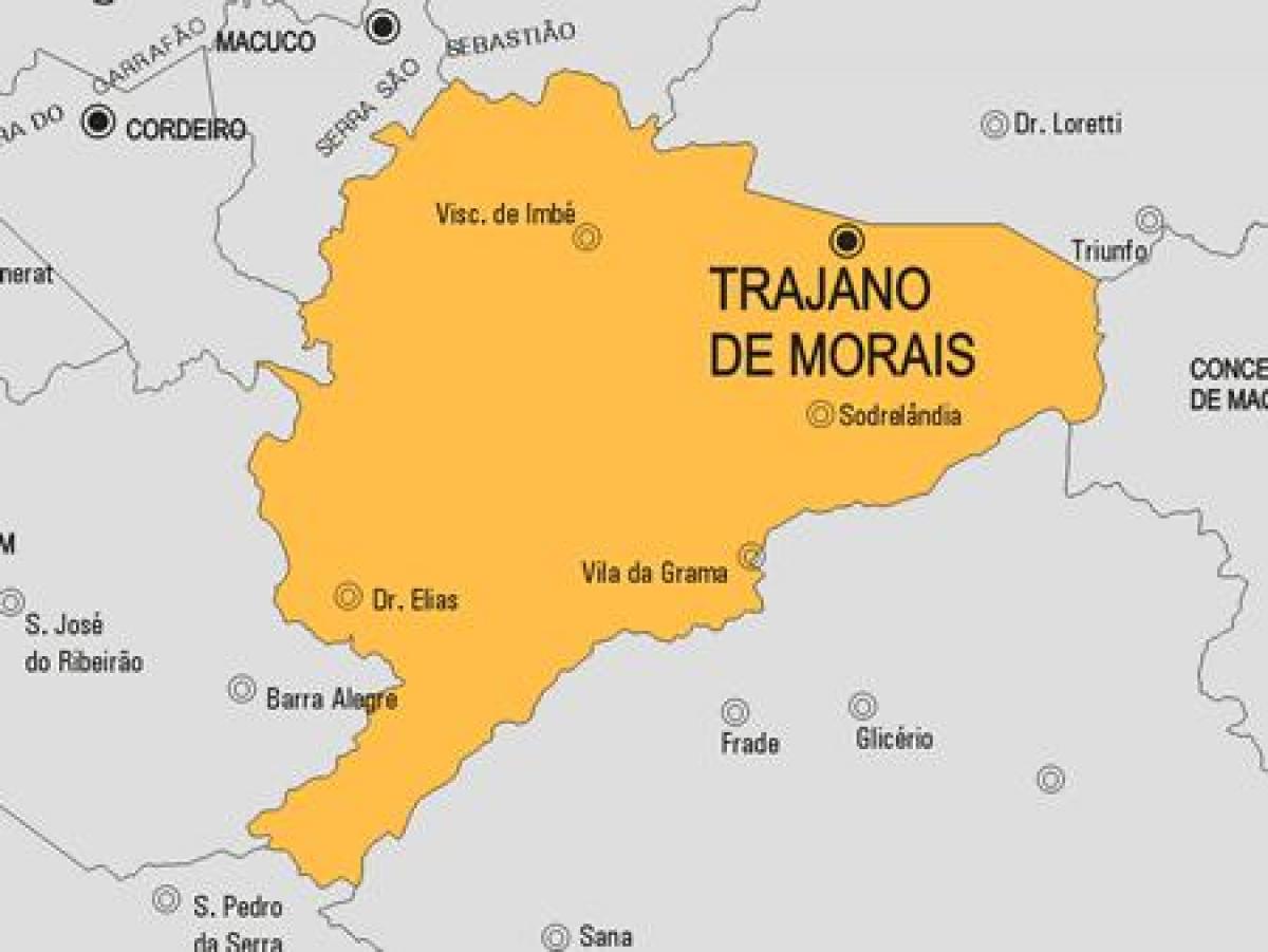 Kaart van Trajano de Morais gemeente