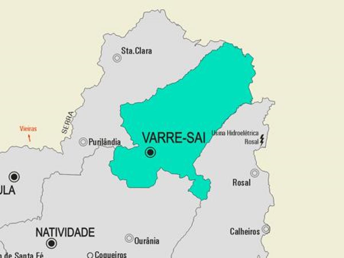 Kaart van Volta Redonda gemeente