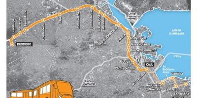Kaart van de BRT TransBrasil