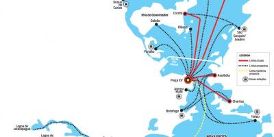 Kaart van de CCR Barcas