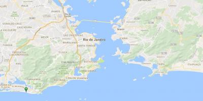 Kaart van het strand van Barra da Tijuca