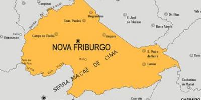 Kaart van Nova Friburgo gemeente