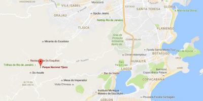 Kaart van Tijuca national park