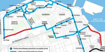 Kaart van de VLT Carioca