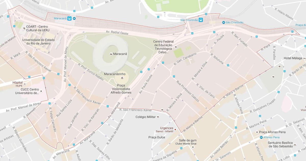 Kaart van bairro Maracanã