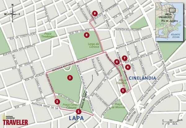 Kaart van Cinelândia