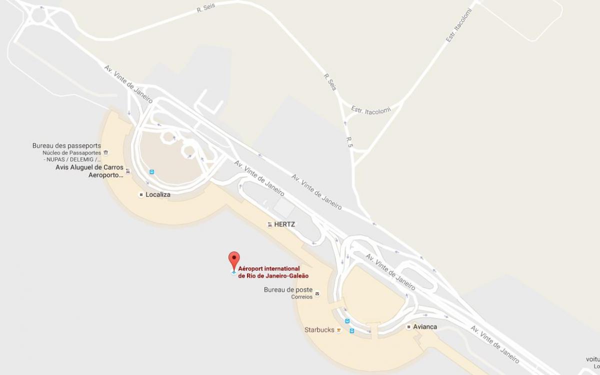 Kaart van de luchthaven Galeão