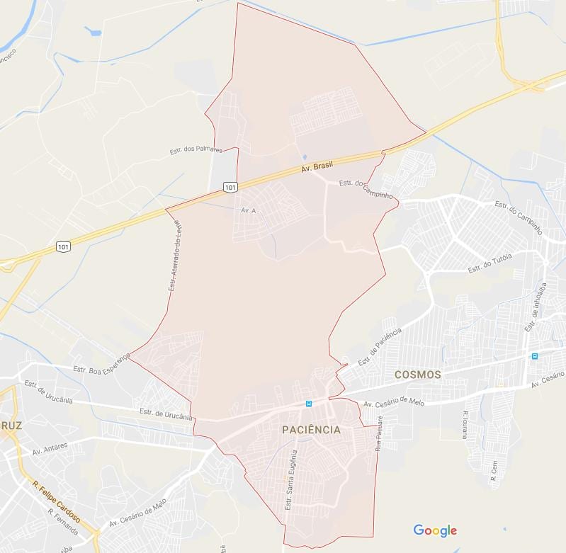 Kaart van Paciência