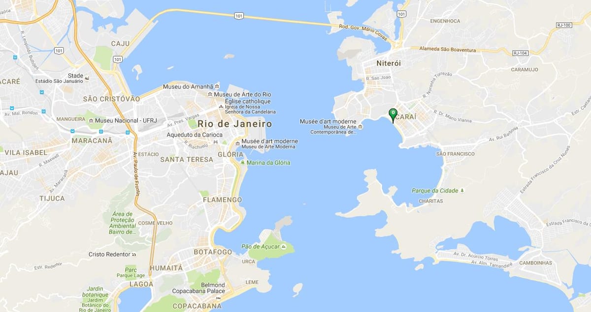 Kaart van strand Icaraí