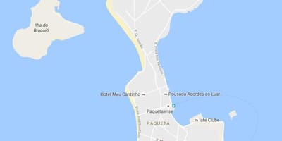 Kaart van bairro Paquetá