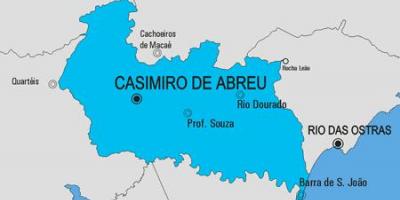 Kaart van Carmo gemeente