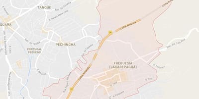 Kaart van frequesia de Jacarepaguá