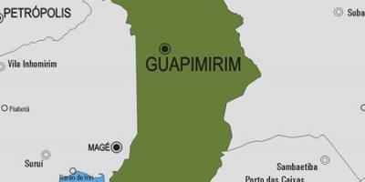 Kaart van de gemeente Guapimirim