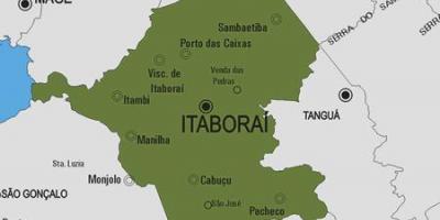 Kaart van de gemeente Itaboraí