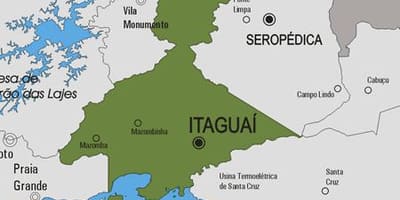Kaart van de gemeente Itaguaí