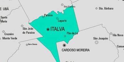 Kaart van de gemeente Italva