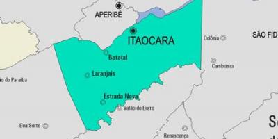 Kaart van de gemeente Itaocara