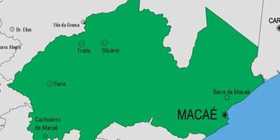 Kaart van Macaé gemeente