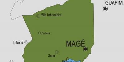 Kaart van de gemeente Magé