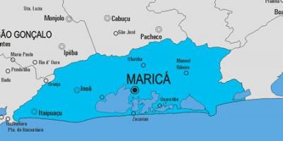 Kaart van de gemeente Maricá