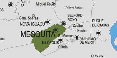 Kaart van Mesquita gemeente