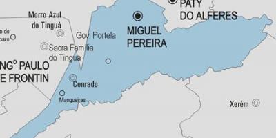 Kaart van Miguel Pereira gemeente
