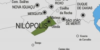 Kaart van de gemeente Nilópolis