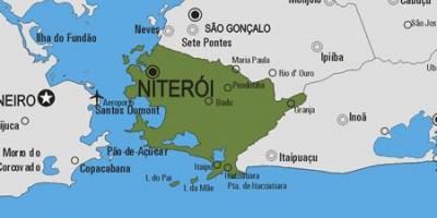 Kaart van Niterói gemeente