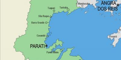 Kaart van Parati gemeente
