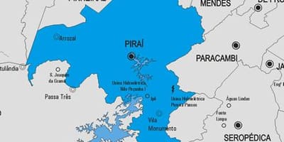 Kaart van de gemeente Piraí