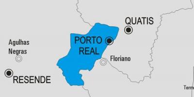 Kaart van Porto Real gemeente