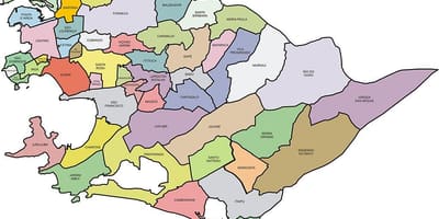 Kaart van Quartiers Niterói