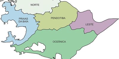 Kaart van Regio ' s Niterói