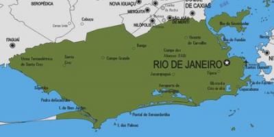 Kaart van Rio Bonito gemeente