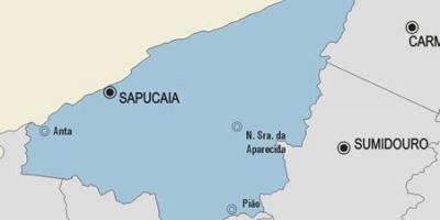 Kaart van de gemeente Sapucaia