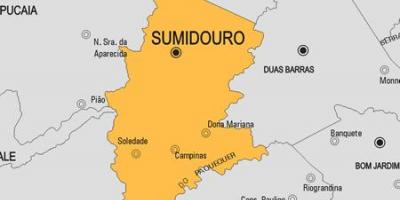 Kaart van de gemeente Sumidouro