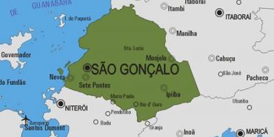 Kaart van São Gonçalo gemeente