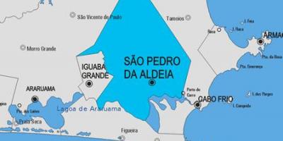 Kaart van São Pedro da Aldeia gemeente
